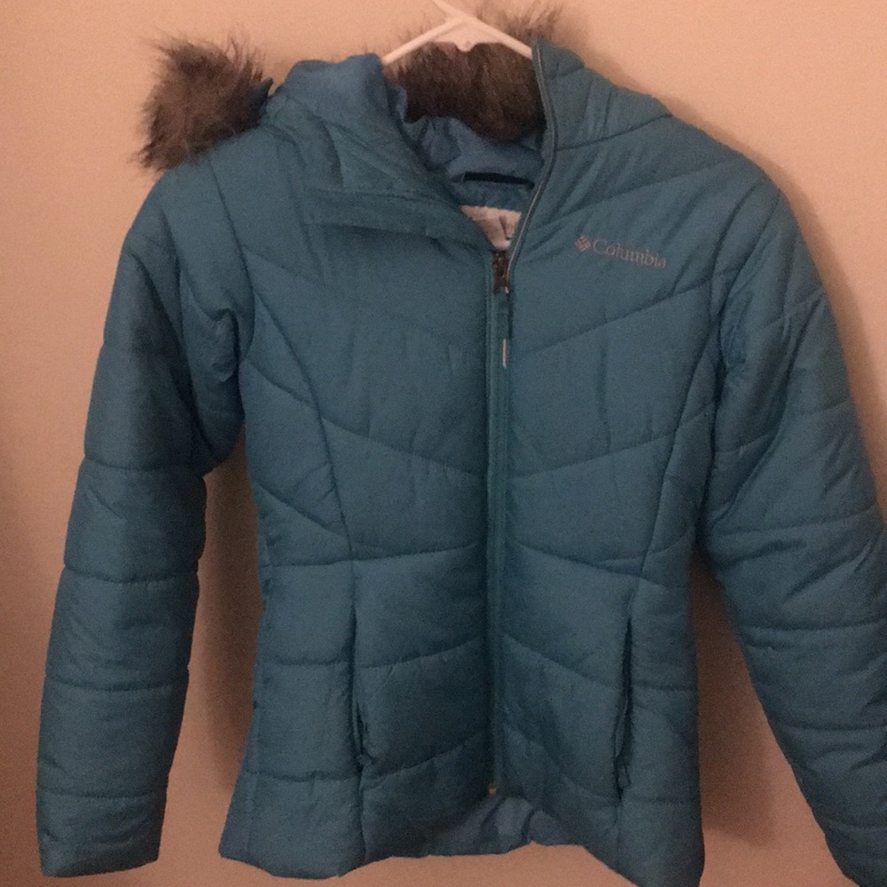 Teal Columbia winter coat